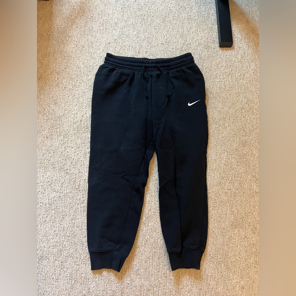 Nike Black Jogger Sweatpants with Swoosh - Picture 4 of 4